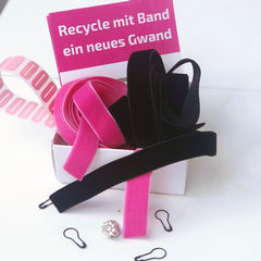FixFringe Designer Box Flock Rosa Samt schwarz +Pink